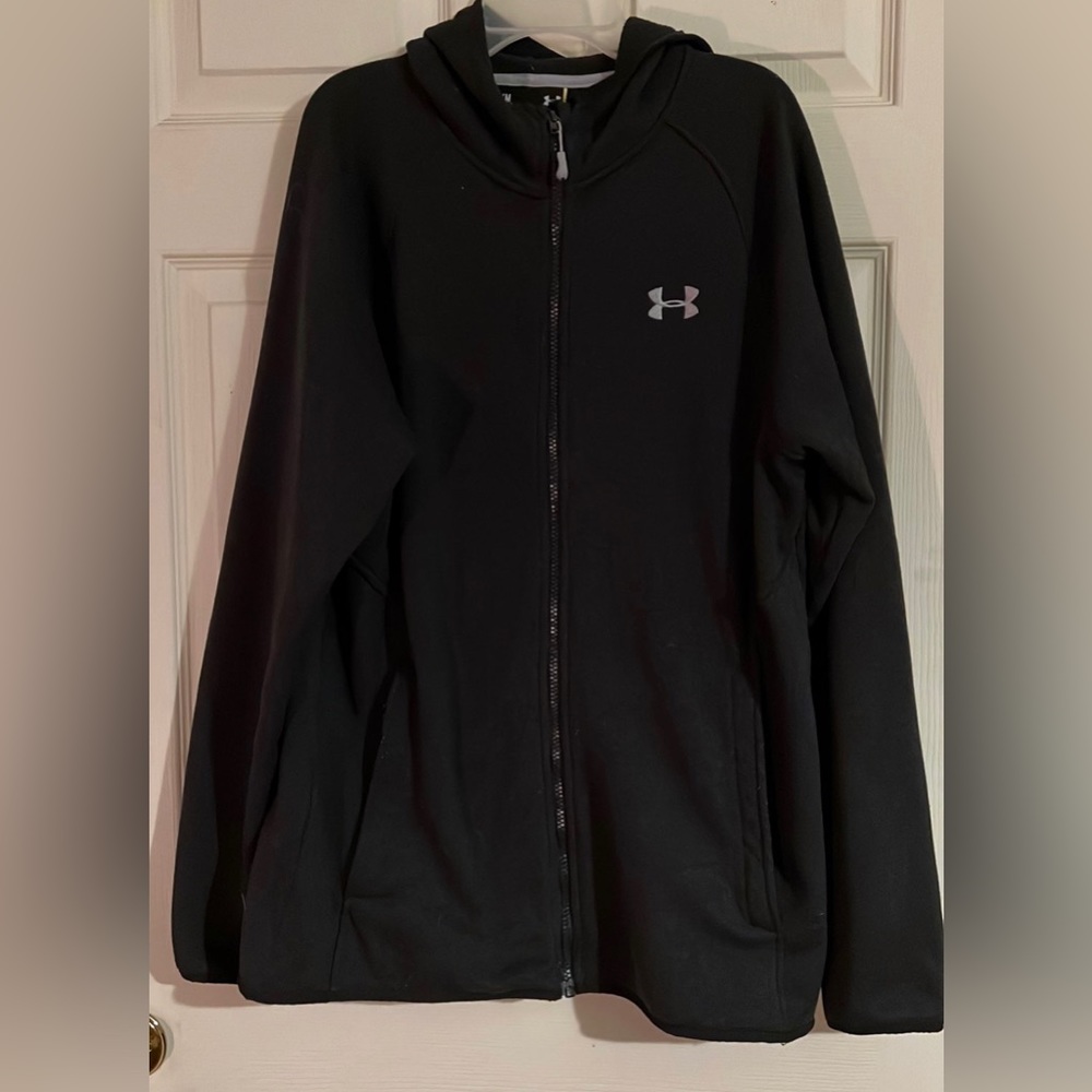 Under Armour Storm 1 Hoodie Fleece Jacket, Size Medium Loose, Dark Grau